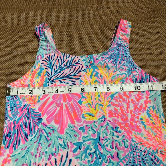 Lilly Pulitzer Swim Tankini Top Girls 7 - Picture 4 of 4